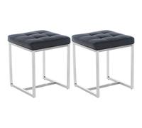 Set de 2 Taburetes Barci en polipiel Negro