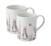 Peter Rabbit Classic Porcelain Set of 2 Mugs - 9101071 by Stow Green