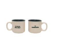 SET DE 2 TAZAS ESPRESSO MR. WONDERFUL - "¿LO MEJOR DEL DÍA? TU COMPAÑÍA"