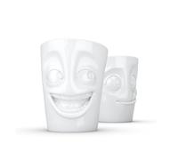 Set De 2 Tazas Sin Asa Riendo Y Delicioso 0,35 L