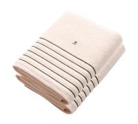 Set de 2 toallas de ducha (150x90), 100% algodón, 550GSM, en gris, Scalpers Home Beige green stripe
