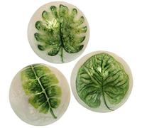Set de 3 Bolas de nacar Surtidas ø10cm (Verde Flores)