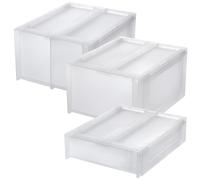 Set de 3 cajas de almacenamiento "MODULAR" 13L/5,5L/2x6,5L Transparent