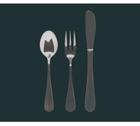 Set de 3 cubiertos infantiles munich acero inoxidable bergner