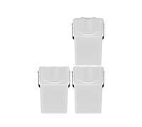 Set de 3 cubos de basura KEDEN SORTIBOX para reciclado, gris ceniza, volumen 3x25L