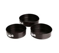 Set de 3 moldes desmontables Quid Sweet Grey 24/26/28 cm Black