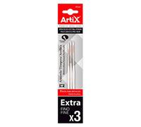 Set de 3 Pinceles para Acuarela. témpera y acrílica. PP249