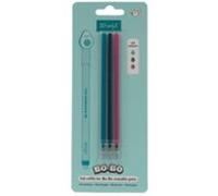 Set De 3 Recambios De Tinta Para Bolígrafos Borrables Bo-bo - Azu L Cl