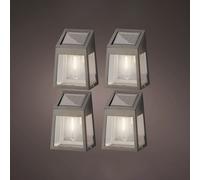 Set de 4 apliques de pared solar led 898174