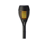 Set de 4 estacas solares efecto llama de fuego Ø7,5x27cm