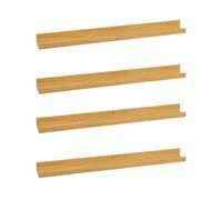 Set de 4 estantes repisa para cuadros de MDF natural de 80 cm Lola Home