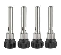 Set de 4 manguitos de inmersión 1/2 pulgada en acero inoxidable para sensores de temperatura con rosca Tubo protector para sonda térmica Termopozo para sistemas térmicos e industriales
