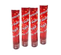 Set de 4 piezas Popper Tubi dispara confeti corazones rojos (30 cm)