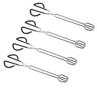 Set De 4 Pinzas De Acero Inoxidable Para Asar, Cocina, Pastelería Y Gourmet