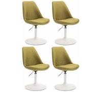 Set De 4 Sillas De Comedor Maverick En Tela Verde 57x48x76 Cm Clp