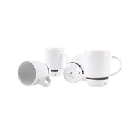 Set de 4 tazas calavera de 330ml en porcelana blanca Scalpers Home