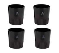 Set de 4 vasos negros para whiskey 345ml Scalpers Home