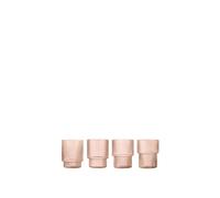 Set de 4 vasos Ripple Blush