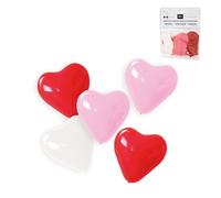 Set de 5 globos 30cm corazón