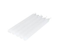 Set de 5 Velas de Vela de 20 cm, Color Blanco
