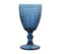 Set de 6 Copas de Cristal de 300ml. Apto para Lavavajillas en Azul 9x16,5cm