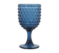 Set de 6 Copas de Cristal de 300ml. Apto para Lavavajillas en Azul 9x16,5cm