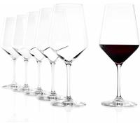 Stölzle Lausitz Copas de Vino Bordeaux Revolution Set de 6, 650 ml - Copas de Alta Calidad para Bordeaux, Amarone & Syrah - Copas Elegantes de Cristal - Resistentes a Golpes y Lavavajillas