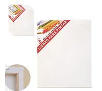 Set de 6 Lienzos 100% algodón 280g/m², Muchos Tamaños Elegir las que Necesarias,Lienzos Para Todo Tipo de Pintura Acrílico Oleo Acuarela. (24 X 30)