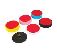 Set De 6 Piezas De Espuma De Pulido PU 150 Mm Con Plato Soporte, Suave A Fuerte