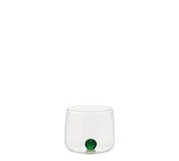 Set de 6 vasos Bilia Tumbler Junior de vidrio borosilicato verde para licores y amargos, diseño elegante hecho a mano con acabados refinados. - ZAFFERANO