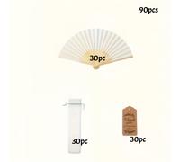 Set de 60/90 piezas/Fan de plegable, muy adecuado para regalos de boda, proyectos, decoración de reuniones de regalos para y recuerdos de