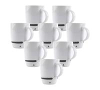Set de 8 tazas calavera de 330ml en porcelana blanca Scalpers Home