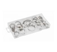 Set de abrazaderas metálicas tipo tornillo sin fin Hogert, 40 piezas, sujeción segura, múltiples tamaños, ideal para fontanería y automoción