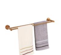 Set de Accesorios de baño de Acero Inoxidable, Juego de baño Acero Inoxidable Oro Rosa, Soporte Papel for escobilla, Barra Toalla, Ganchos, jabonera, Taza(Double Bar)