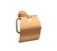 Set de Accesorios de baño de Acero Inoxidable, Juego de baño Acero Inoxidable Oro Rosa, Soporte Papel for escobilla, Barra Toalla, Ganchos, jabonera, Taza(with Cover)