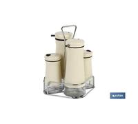 Set de aceitera beis 230.ml-120 ml