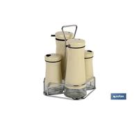 Set de aceitera beis 230.ml-120 ml