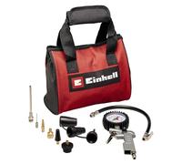 Set de aire comprimido Original Einhell de 10 piezas con bolsa (acc. de compresor, incl. boquilla adaptadora de pistola, medidor de inflado, 8 adaptadores de inflado, incl. bolsa de accesorios)