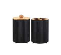Set De Baño Set de artículos tocador for baño, contenedor, dispensador jabón Manos, Soporte for Cepillo Dientes y Caja Bolas algodón, tarros boticario Decorativos(Color7)