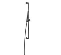 Set de barra de ducha Gessi Inciso 800 mm, rociador y flexo antical 1500 mm, soporte de ducha no orientable lateralmente, 58145713, Color: Latón antiguo