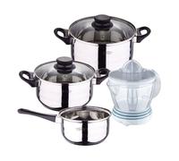 Set de baterías de cocina toledo 5pc aptas para inducción+ bergner naturally - exprimidor de 40w de potencia - capacidad de 1.2 litros
