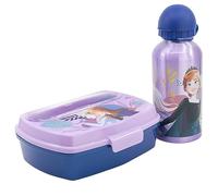 Stor S.L. Set de botella de aluminio 400 ml y fiambrera con cubiertos Frozen
