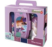 SET DE BOTELLA Y SANDWICHERA + CUBIERTOS FROZEN "COOL DAYS" Multicolor