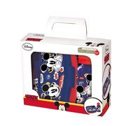 SET DE BOTELLA Y SANDWICHERA + CUBIERTOS MICKEY MOUSE "HAPPY SMILES" Multicolor
