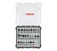 Bosch Professional Set mixto de fresas 30 piezas para madera vástago Ø 6 mm 2607017474