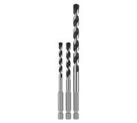 Bosch Brocas PRO HEX-5 – para piedra dura y hormigón, Ø 5/6/8 mm – 3 piezas (5x100/6x100/8x150 mm)