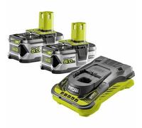 Set de cargador y baterías recargables ryobi rc18150-250 litio ion 5
