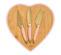 Set de Cuchillos y Tabla de Cortar para Queso Paris Hilton - Elegancia y Funcionalidad en Tu Cocina, Ideal para Ocasiones Especiales