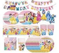 Set de Decoración para Fiesta de Cumpleaños de Princesa Rosa con Cajas de Regalo de Dulces, Globos, Mantel, Recuerdos para Fiesta, Decoración para Baby Shower 6PCS balloons-6