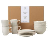 Set de desayuno Broste Copenhagen, estilo nórdico, color vainilla, 12 piezas (80019747)